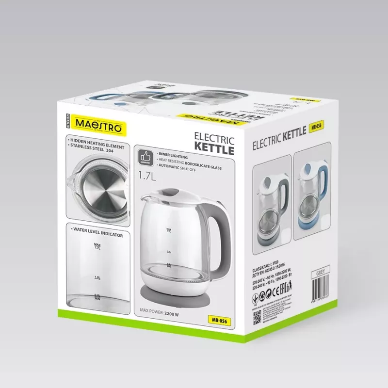 Elektriline klaasveekann Maestro MR-056-hall 1,7 L 2200 W