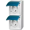 Busch Jaeger 2084-0-0719 pistikupesa CEE 7/3 sinine - valge (2084-0-0719)