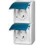 Busch Jaeger 2084-0-0719 pistikupesa CEE 7/3 sinine - valge (2084-0-0719)