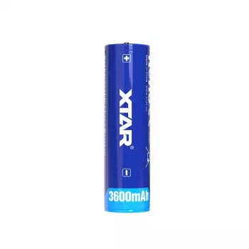 Laetav liitium-ioonaku XTAR BAT0669 18650 3,6 V 3600 mAh, Ø 18,5×68,8 mm