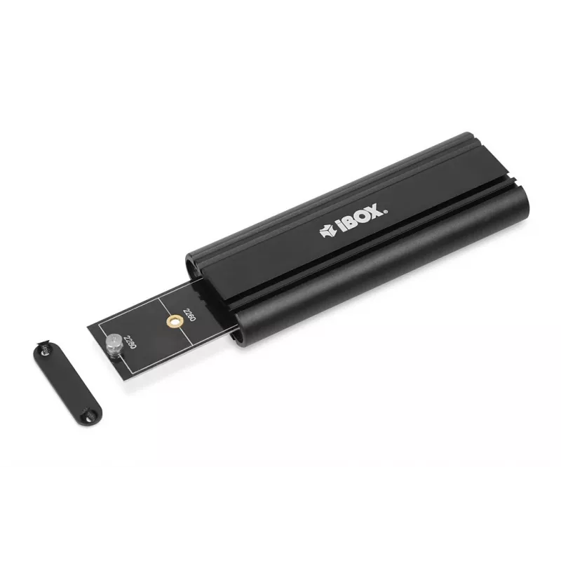 SSD-korpus IBOX HD-07 1x M.2 draivile, USB 3.2 Gen 2 (10 Gbit/s), USB-C, must