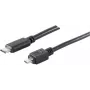 USB-kaabel S/CONN 77145-1.8 USB 2.0 1,8m USB C Micro-USB B Must