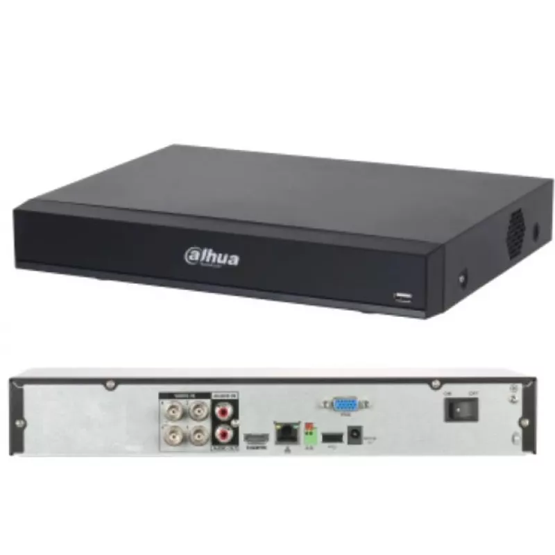 DAHUA DVR 4CH HDCVI XVR7104H-4K-I3 4K eraldusvõimega pentabrid salvesti, 4 kanaliga