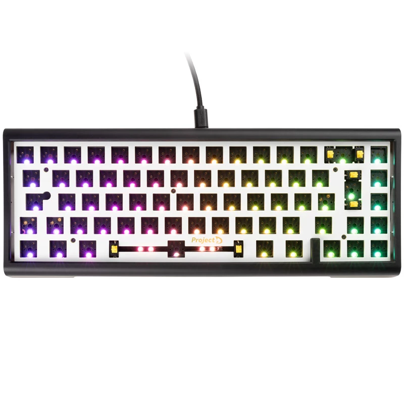 Ducky Tinker 65 Barebone klaviatuur Mängimine USB Saksa Must