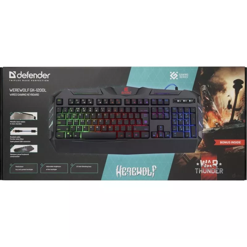Defender Gaming klaviatuur WEREWOLF GK-120DL