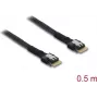 DELOCK PCIe 4.0 õhuke SAS SFF-8654 4i kaabel 0,5 m