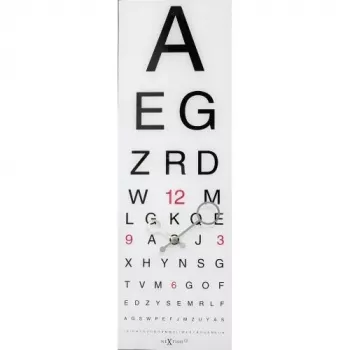 NeXtime kell 3067 Eyesight, 75x25,4 cm, Seinale, Valge/Must
