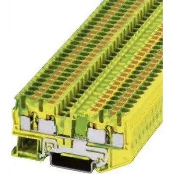 Phoenix Contact Push-In Protective Earth Terminal PT-PE PT 4-QUATTRO-PE Green-kollane Contents: 1 tk (3211809)
