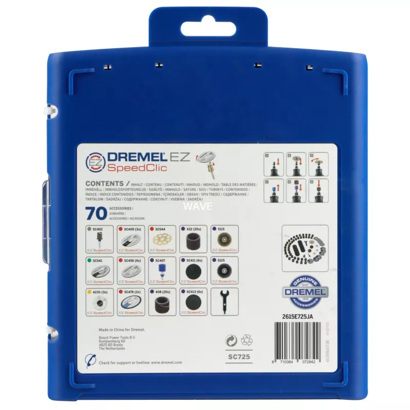 Dremel EZ SpeedClic mitmeotstarbeline tarvikukomplekt