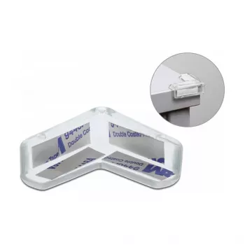 Servakaitsmed isekleepuv DeLOCK 40 x 40 x 13 mm läbipaistev