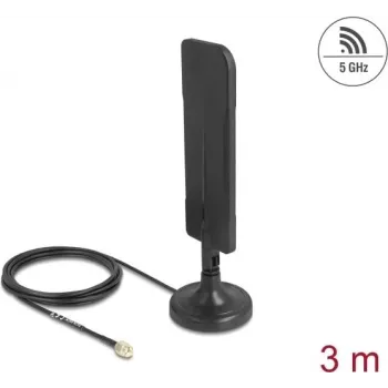 Antenn DELOCK 10038 5,8 GHz RP-SMA 3 dBi ümbersuunav