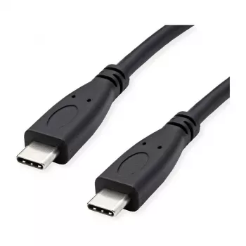 ROLINE RM USB 3.2 Gen 2 kaabel, C-C, ST/ST, 4K UHD-1, 10 Gbit/s, Emark, 100 W, must, 0,5 m