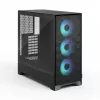 PC korpus Fractal Design Pop 2 Air Must TG RGB Midi Tower — ATX/Micro‑ATX/Mini‑ITX, 3x120mm ees, 1x120mm taga, 2.5 tolli+3.5 tolli pesad