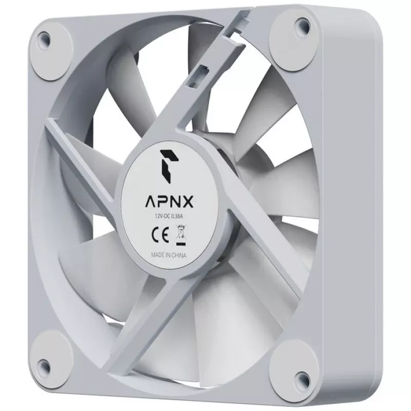 Jahutusventilaator APNX FP1-120-R PWM ARGB Valge 120mm, PWM juhtimine, ARGB valgustus