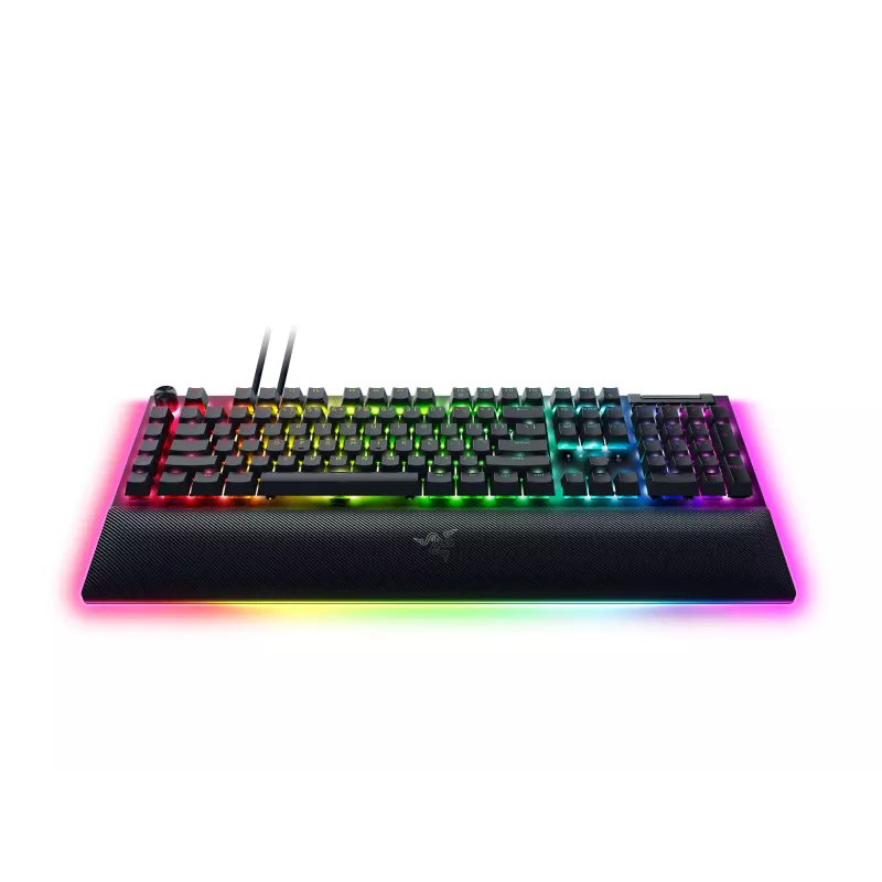 RAZER BlackWidow V4 Pro klaviatuur rohelise lülitiga - USA paigutus