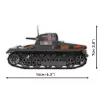 Ehituskomplekt Cobi Panzer I Ausf. B – 654 tk, detailne mudelitanki komplekt