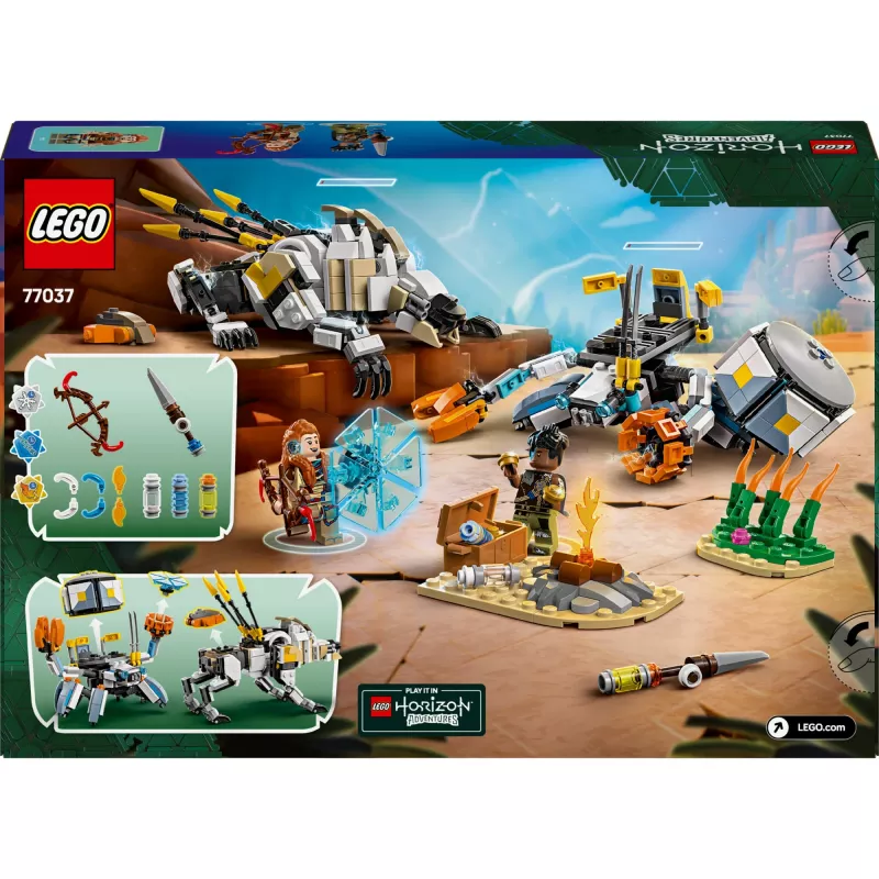 LEGO komplekt Horizon Adventures 77037 – Aloy ja Varl vs Shell-Walker ja Sawtooth, 768 tk, 2 minifiguuri