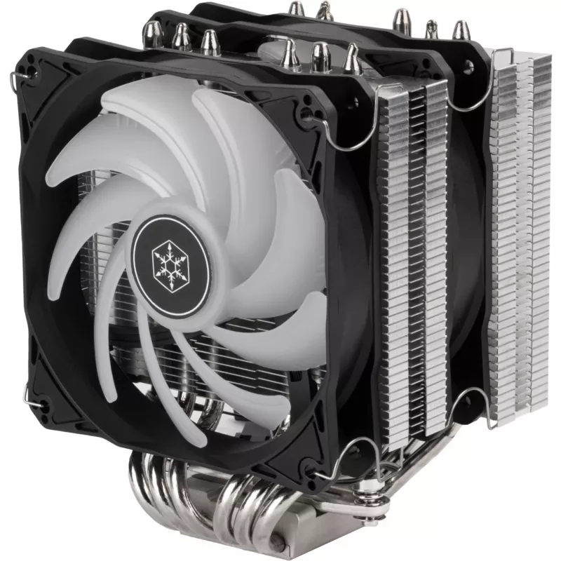 SilverStone Hydrogon D120 ARGB - protsessori õhkjahuti - (ühildub: LGA1156, LGA1155, LGA2011, LGA1150, LGA1151, AM4, LGA2066, LGA1200, LGA1152, LGA1700)
