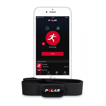 Polar H10 suurus M-XXL - pulsikell mobiiltelefonile, GPS-kellale, aktiivsusmonitorile - must (92075957)