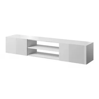 TV-kapp cama meble SLIDE 200K, 200 x 40 x 37 cm, läikiv valge, puitlaastplaadist pealispind