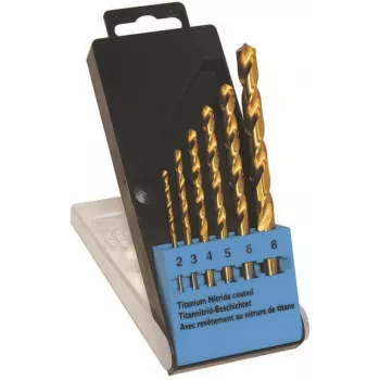 Puuriotsakute komplekt c.k tools T3293 — HSS TiN-kattega, 6-osaline, DIN 338