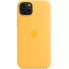 Silikoonist ümbris Apple iPhone 15 Plus MagSafe oranž