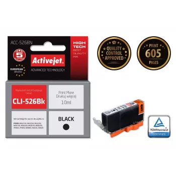 Activejet ACC-526CN tint (Canon CLI-526C asendus; Supreme; 10 ml; tsüaan)