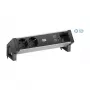 BACHMANN DESK2 ALU Must 2xSchutzkt.USB, USB-laadija 22W A&C 0,2m GST18