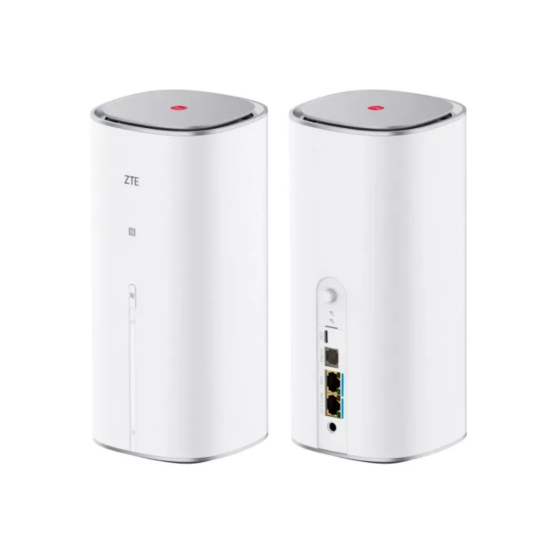 Ruuter ZTE G5 Max kaheribaline Wi‑Fi 802.11ac — 5G, kahe SIM-kaardi tugi, 1x 2.5GbE, USB‑C, 48V, valge