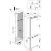 WHIRLPOOL sisseehitatav külmik WH SP70 T121, laius 69 cm, kõrgus 193,5 cm, energiaklass E, No Frost