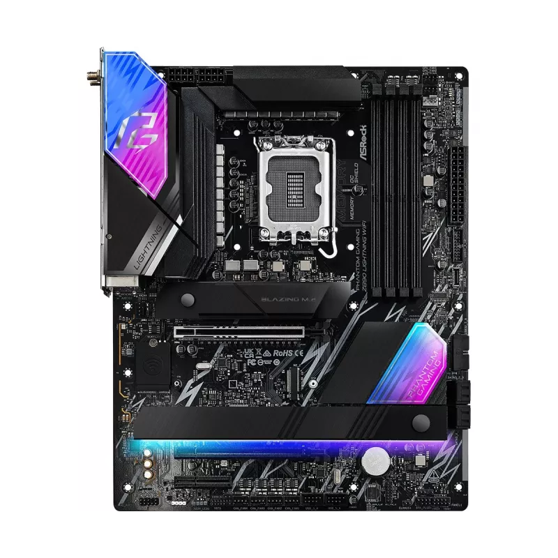 Emaplaat ASRock Z890 Lightning WiFi — Intel Z890, LGA1851, ATX, 4× DDR5, Wi‑Fi 7, 2.5Gb LAN, Thunderbolt 4