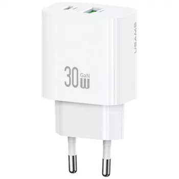 Laadija usams USA001632 30W 1×USB-C 1×USB-A Kiirlaadimine