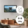 Maclean MC-416 teleri ja monitori seinakinnitus 13-32 30kg kallutatav pööratav max VESA 100x100 must pulbervärvitud LED OLED LCD universaalne kronstein hoidik