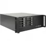 Rackkorpus INTER-TECH IPC 4U-4508 Must — 4U serveri/PC šassii, rackmonteeritav