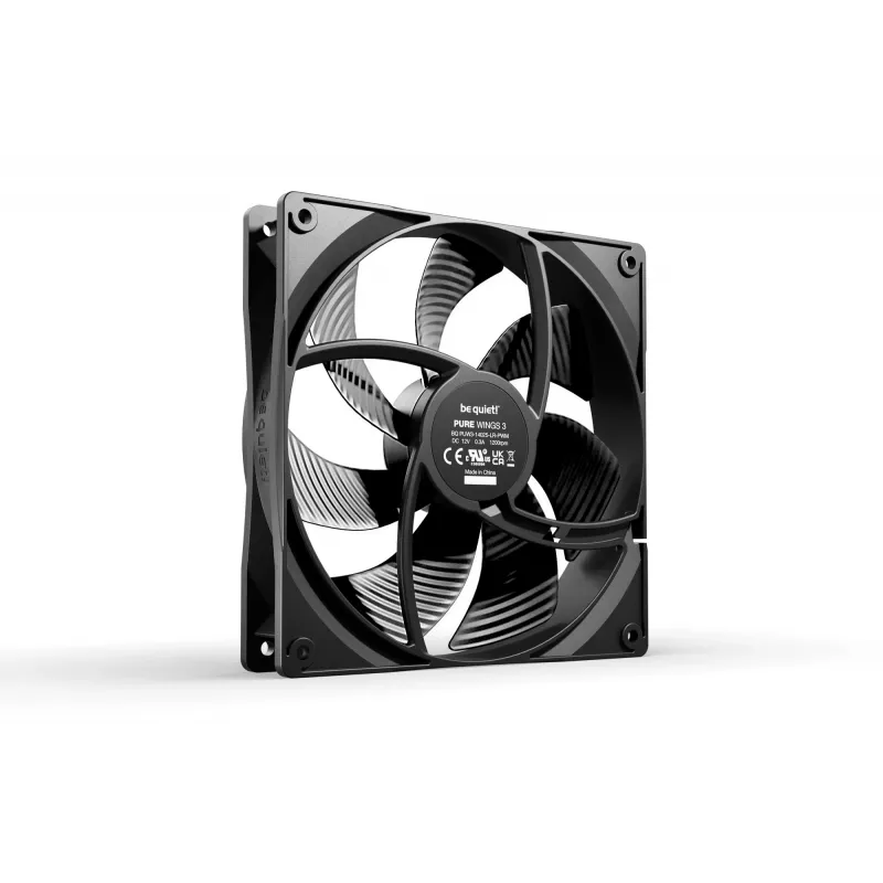 be quiet! Pure Wings 3 140mm PWM arvutikorpuse ventilaator 14 cm must 1 tk