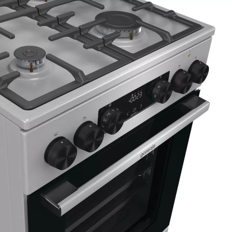 Gorenje GKS5C71XF vabaltseisev pliit ahjuga hõbedane