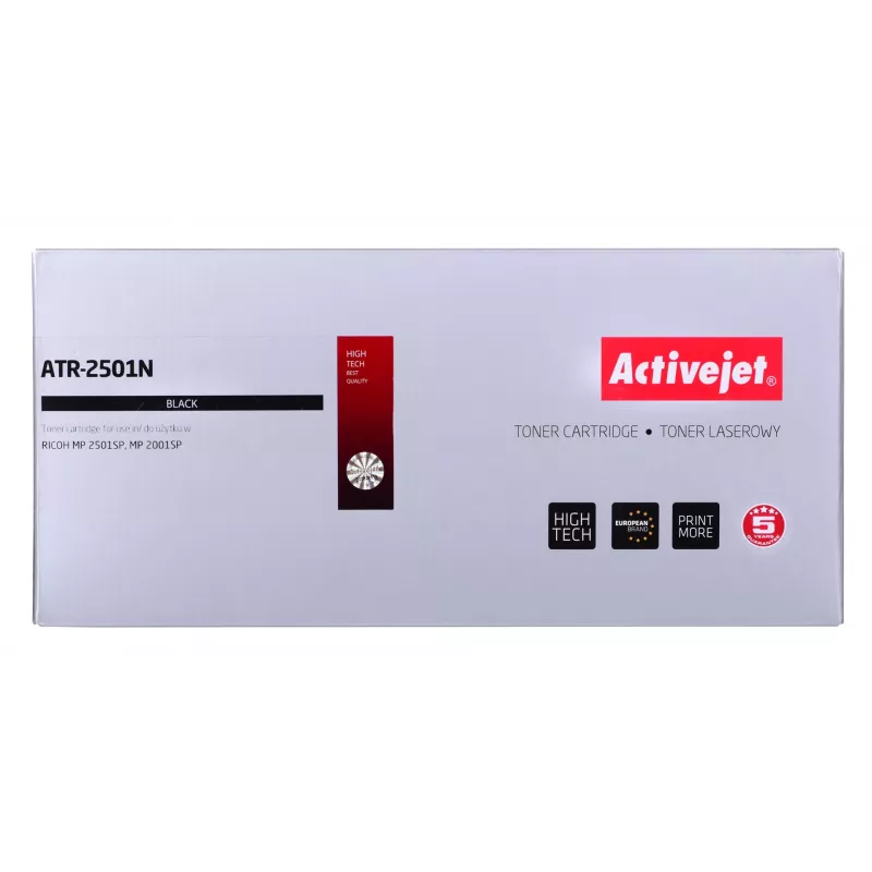 Activejet ATR-2501N toonerkassett (asendus Ricoh 841769, 841991, 842009 jaoks; Supreme; 9000 lehekülge; must)