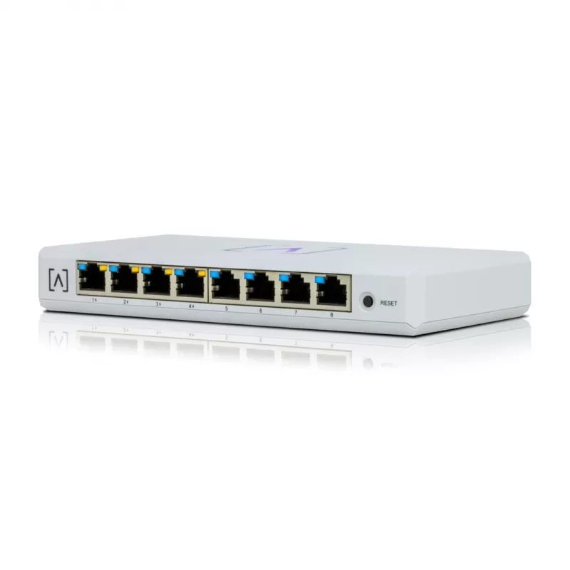 Alta Labs S8-POE võrgulüliti Hallatav Gigabit Ethernet (10/100/1000) Power over Ethernet (PoE) Valge