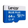 MicroSDXC-mälukaart Lexar BLUE PLUS 64 GB UHS‑I 100 MB/s U1 V10 (sinine)
