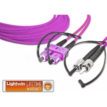 Lightwin LDP-50 SC-ST 5.0 OM4 kiudoptiline kaabel 5 m Violetne (LDP-50 SC-ST 5.0 OM4)