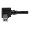 StarTech.com 2m USB 2.0 A to Right Angle B kaabel - M/M, 2 m, USB A, USB B, USB 2.0, 0.48 Gbit/s, Must