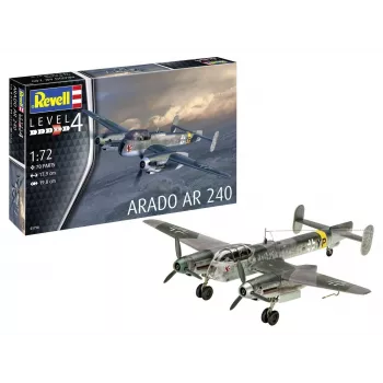 Plastist mudelikomplekt REVELL Arado AR-240 1/72 — lennuki mudel