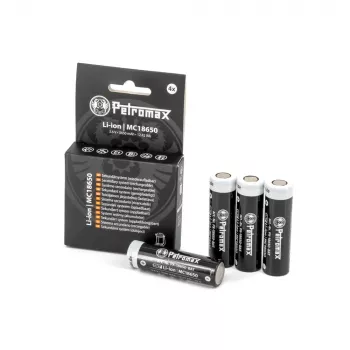 Li-Ion akud 18650, 3450 mAh, 4 komplektis (LED-laterna Petromax LM500 jaoks)