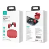 Juhtmevabad TWS-kõrvaklapid usams BH seeria BHUBH03 Bluetooth 5.1, punane — kõrvaklapid, laadimisümbrisega