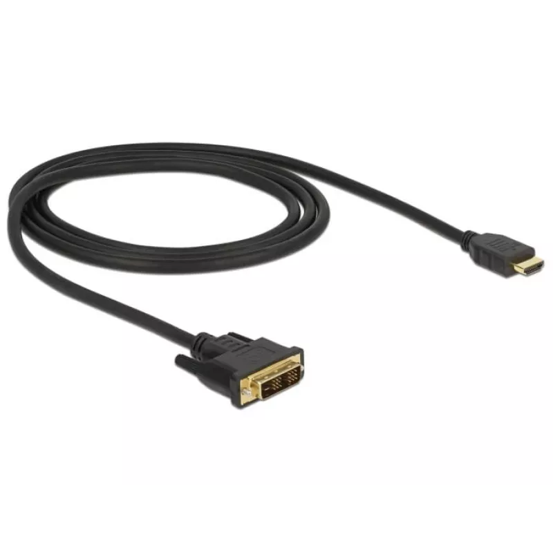 Videokaabli adapter DeLOCK 85582 1 m HDMI tüüp A DVI-D must
