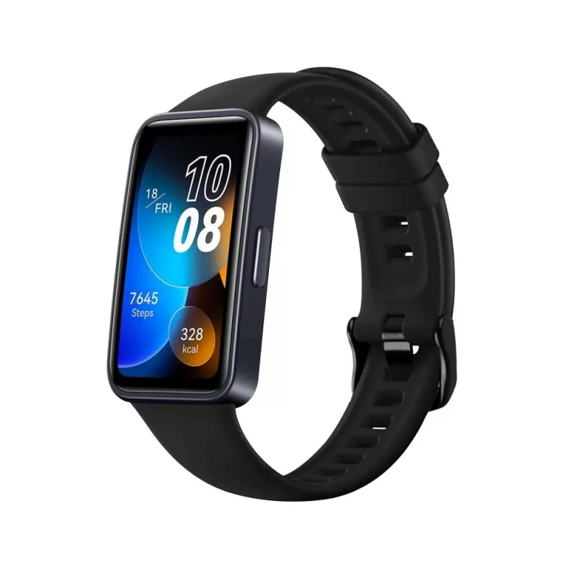Silikoonrihm FIXED Huawei Band 8/9/10 — Must, vahetatav nahasõbralik rihm