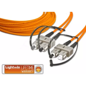 Lightwin - paranduskaabel - SC mitmemoodiline (M) kuni SC mitmemoodiline (M) - 10 m - kiudoptiline - 50/125 mikromeetrit - OM2 (LDP-50 SC-SC 10.0)