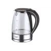 Adler AD 1225 elektriline veekeetja 1,7 L Must, Roostevaba teras, Läbipaistev 2200 W