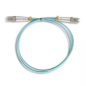 Qoltec - patchkaabel - LC/UPC Multimood (M) kuni LC/UPC Multimood (M) - 1 m - fiiberoptiline - Dupleks - 50/125 mikronit - OM3 - halogeenivaba