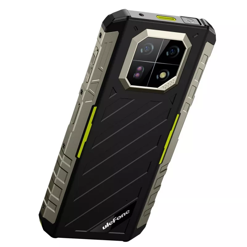 Töökindel nutitelefon UleFone Armor 22 4G, 9GB muutmälu, 128GB salvestusruum, IP69K, roheline